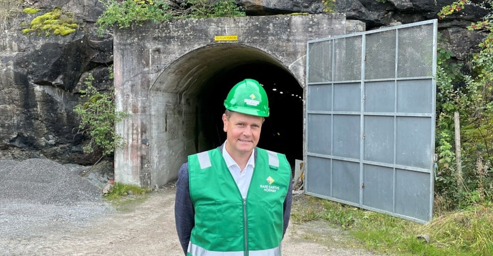 Mann foran tunnel